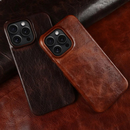 Crownline Leather iPhone Case In Genuine Cowhide Handmade 1