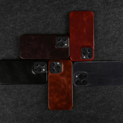 Crownline Leather iPhone Case In Genuine Cowhide Handmade 6