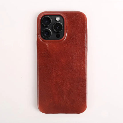 Crownline Leather iPhone Case In Genuine Cowhide Handmade 8
