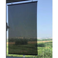 Customizable Sunshade for Windows and Doors, Black PVC, Easy Suction Cup Installation 0