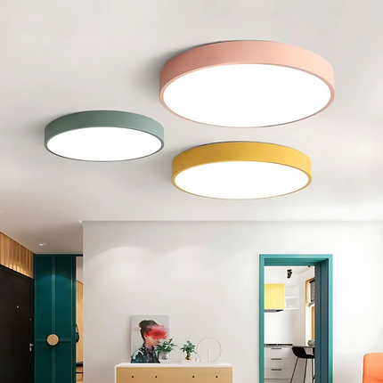 LED Ceiling Light – Scandinavian Wooden Design with Warm & Energy-Efficient Illumination