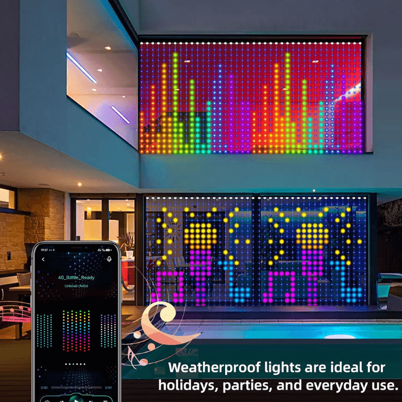 DIY Smart LED Curtain Sync Lights 1