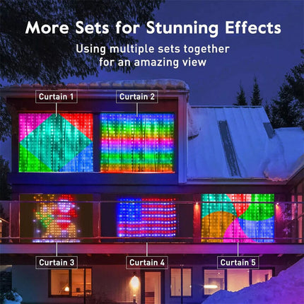 DIY Smart LED Curtain Sync Lights 3