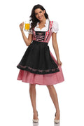 AlpenMoment – Dames Dirndl Katoen met Schort – Voor Oktoberfest & Feesten