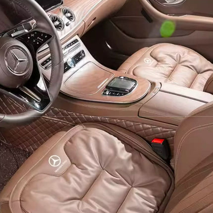 Ergonomic Car Seat Cushion – Breathable Memory Foam Support with Pressure Relief & Adjustable Straps