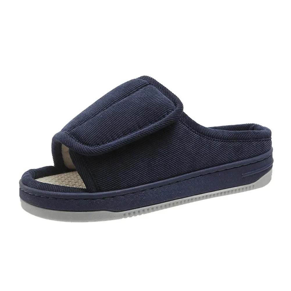 Wide-fit slippers