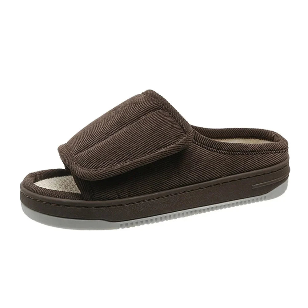 Wide-fit slippers