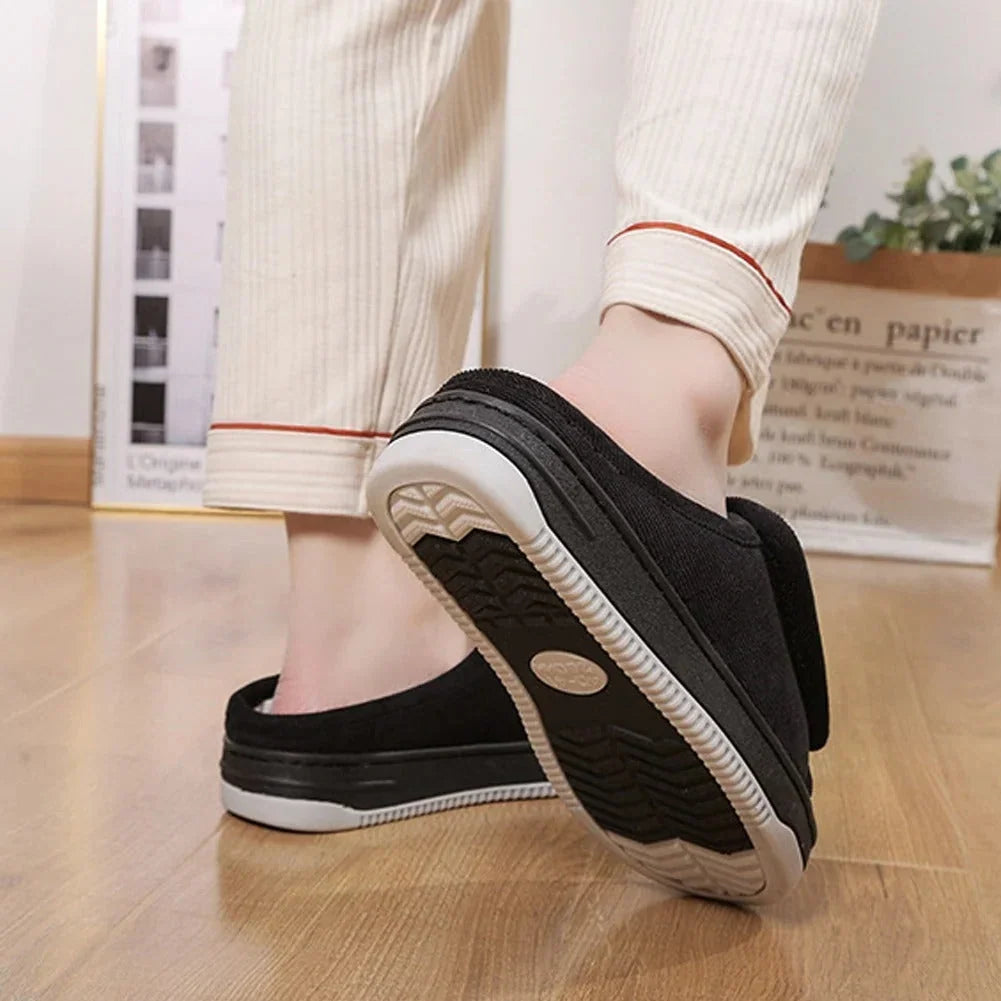 Wide-fit slippers
