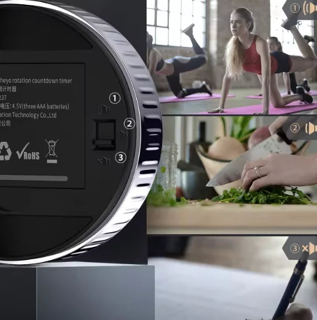 Digital Magnetic Kitchen Timer with HD LED Display, 99-Minute Countdown and Loud Alarm 4