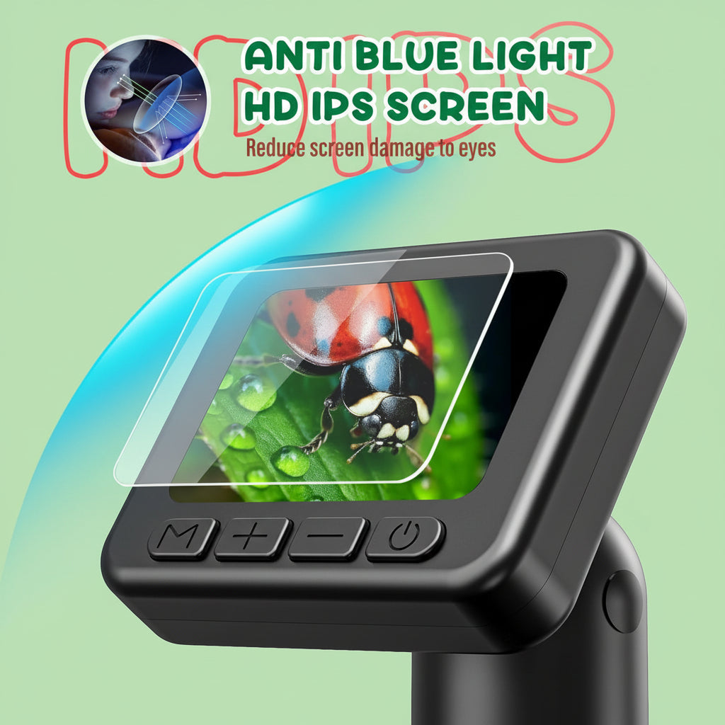 Digital Microscope Portable HD Screen Science Learning Camera 3