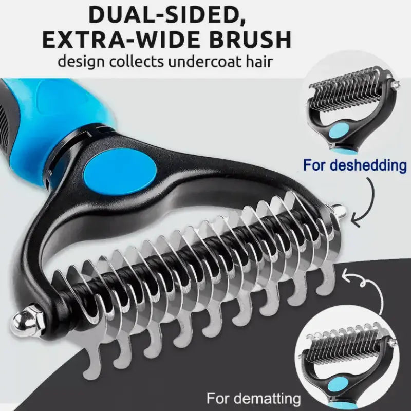 Dog Brush – Two-Sided Slicker and Deshedding Brush for Tangle-Free Grooming 4