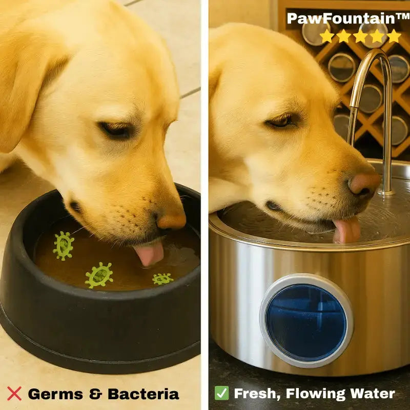 Dog Water Fountain - 3.2L Automatic Drinking Fountain for Large Dogs, Stainless Steel, Quiet Operation 4