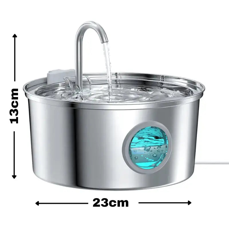 Dog Water Fountain - 3.2L Automatic Drinking Fountain for Large Dogs, Stainless Steel, Quiet Operation 7