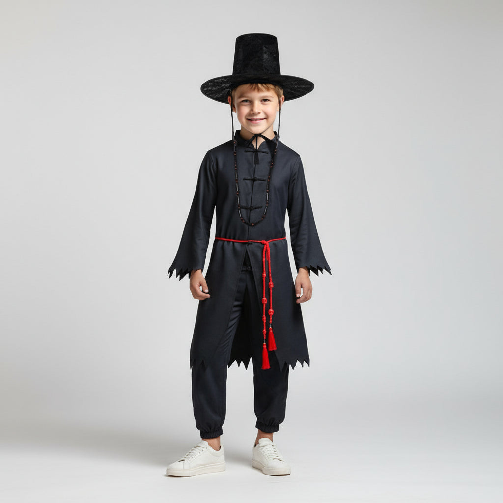 Driedelig Kinderkostuum Zwart voor Themafeesten en Cosplay | Sansoti 9