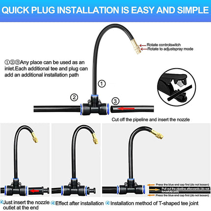 Drip Irrigation Kit with 360° Flexible Hose 7