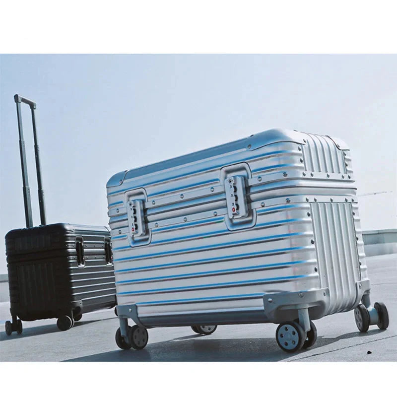 Durable Aluminium-Magnesium Hard Case Suitcase with TSA Lock and 360° Spinner Wheels 5