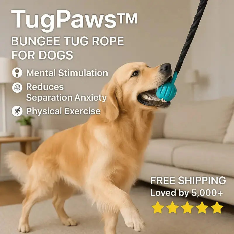 Durable Dog Bungee Tug Toy for Aggressive Chewers - Shock-Absorbing Rope 8