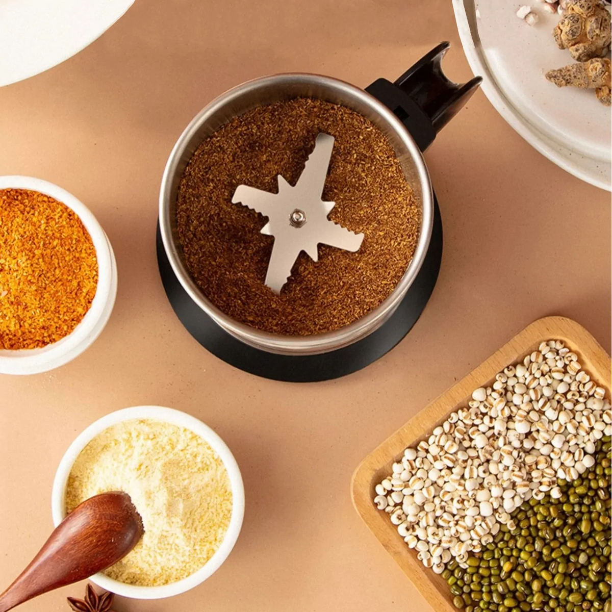Electric Coffee & Spice Grinder – Stainless Steel 3