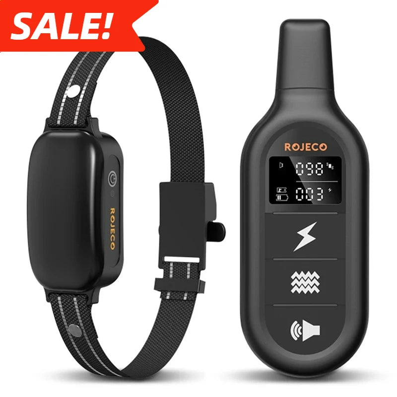 Electric Dog Training Collar with 1000m Remote & Waterproof Design – PetTrainer 2
