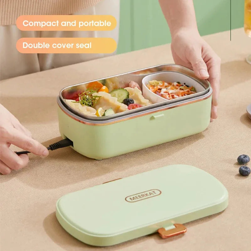 Electric Lunchbox – 900 ml Stainless Steel Container with 36W Heater 1