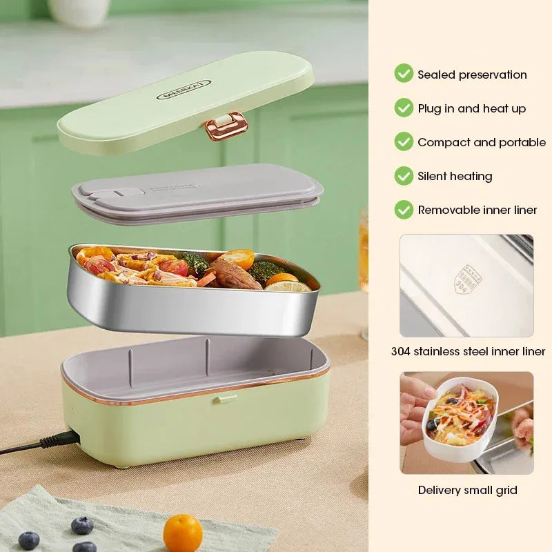 Electric Lunchbox – 900 ml Stainless Steel Container with 36W Heater 3