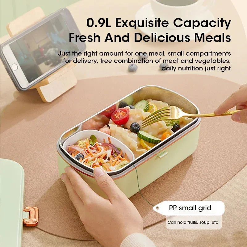 Electric Lunchbox – 900 ml Stainless Steel Container with 36W Heater 4