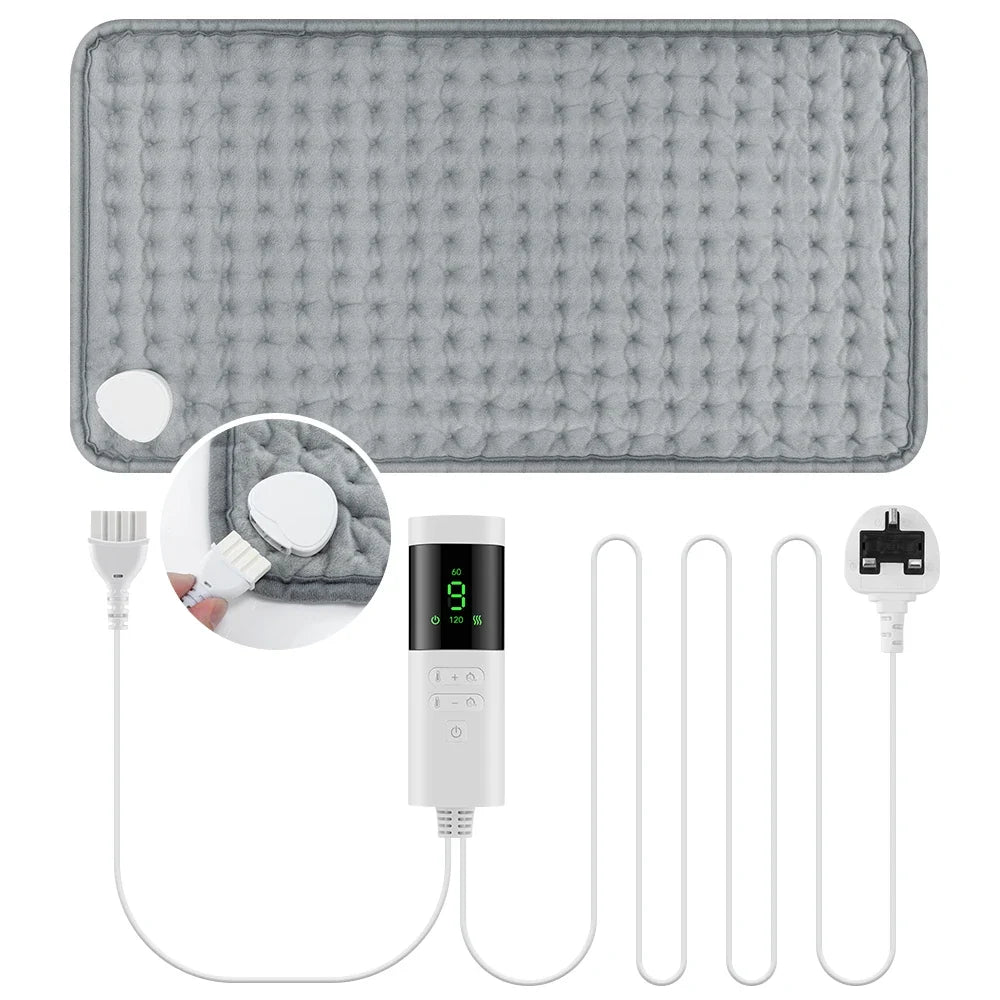 Elektrisch Verwarmingskussen 30x60 cm voor Nek en Schouder met 9 Temperatuurstanden en 4 Timeropties 7