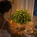 Lighted Norfolk Pine Branches – Evergreen Vase Stems with Warm Twinkle Lights