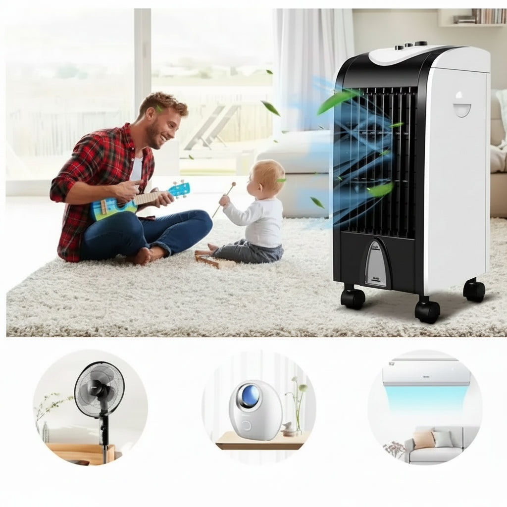 Evaporative Portable Swamp Cooler Compact Refillable 1
