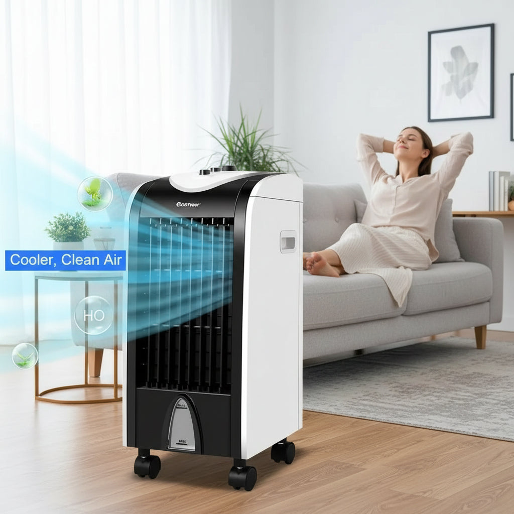 Evaporative Portable Swamp Cooler Compact Refillable 3