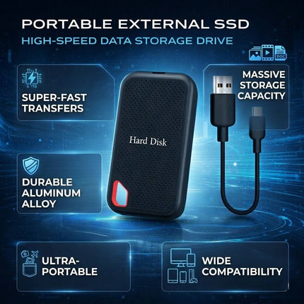 External Hard Drive Portable SSD High-Speed Data Storage 3