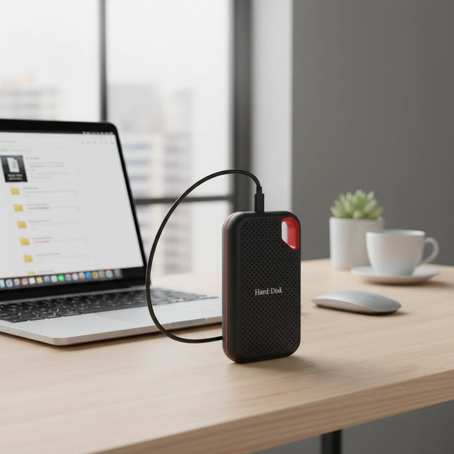 External Hard Drive Portable SSD USB 3.1 Compact Storage 0