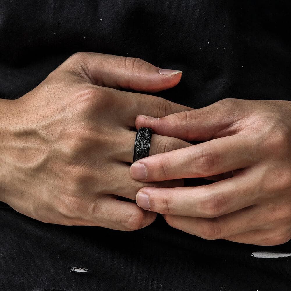 Eye of Providence Stainless Steel Spinner Ring 2