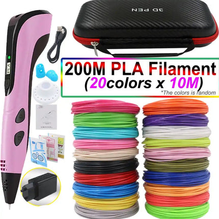 3D Printing Pen Set – Easy-Control Drawing Tool with PLA Filament & LED Display
