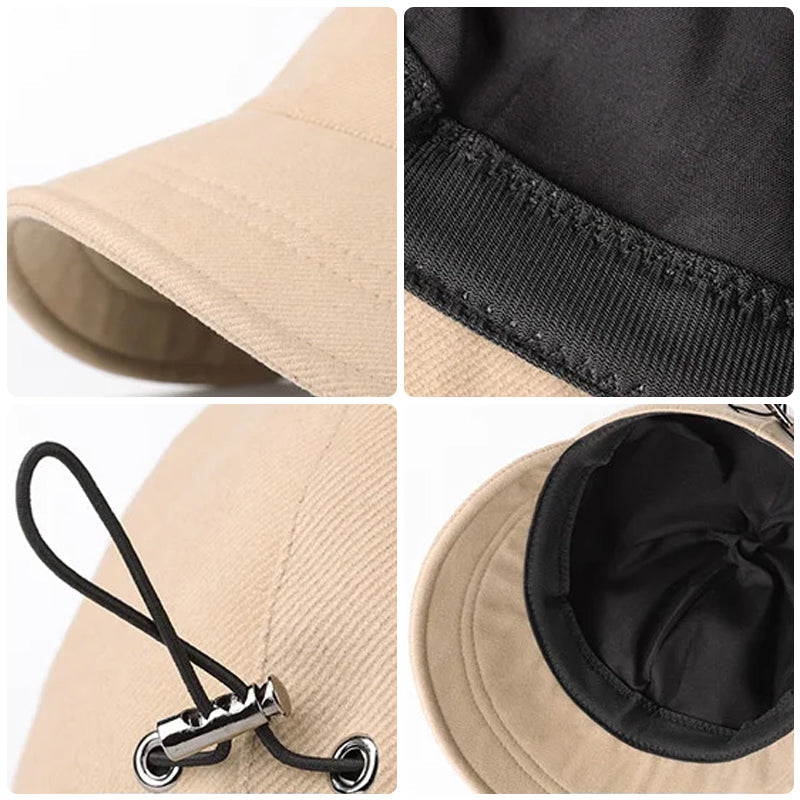 Faltbarer Sonnenhut Damen mit UV-Schutz, Atmungsaktiv und Wasserabweisend, Verstellbar für Strand und Outdoor 4
