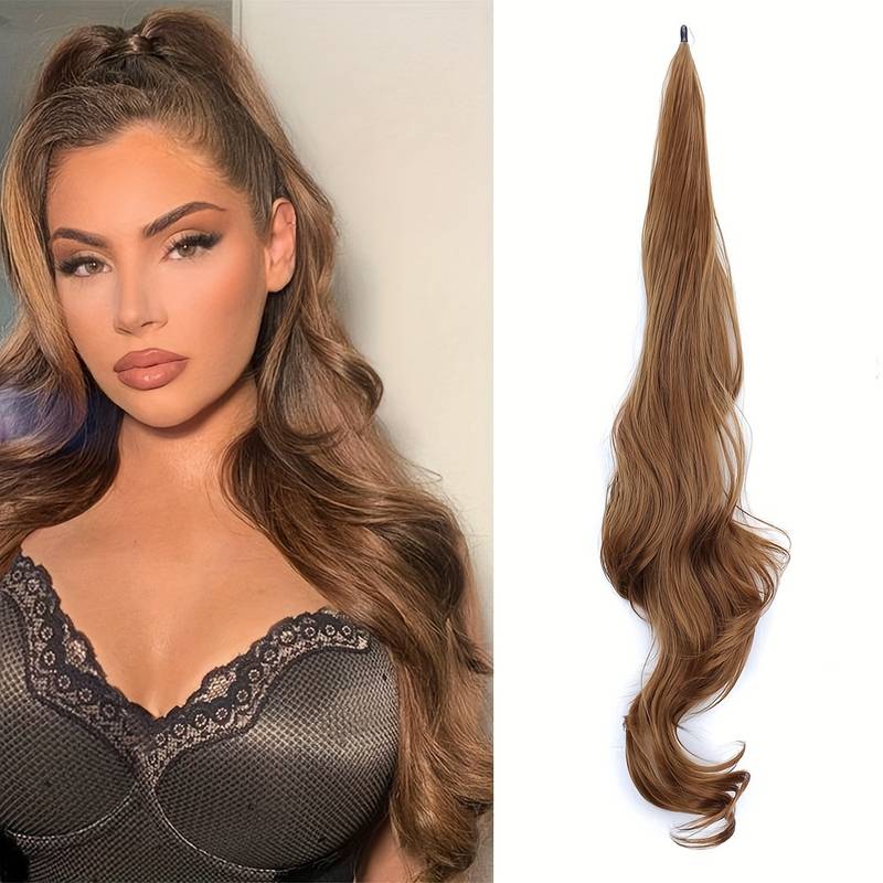 Flexible Wrap-Around Ponytail for Long, Full Hair - Selena 8