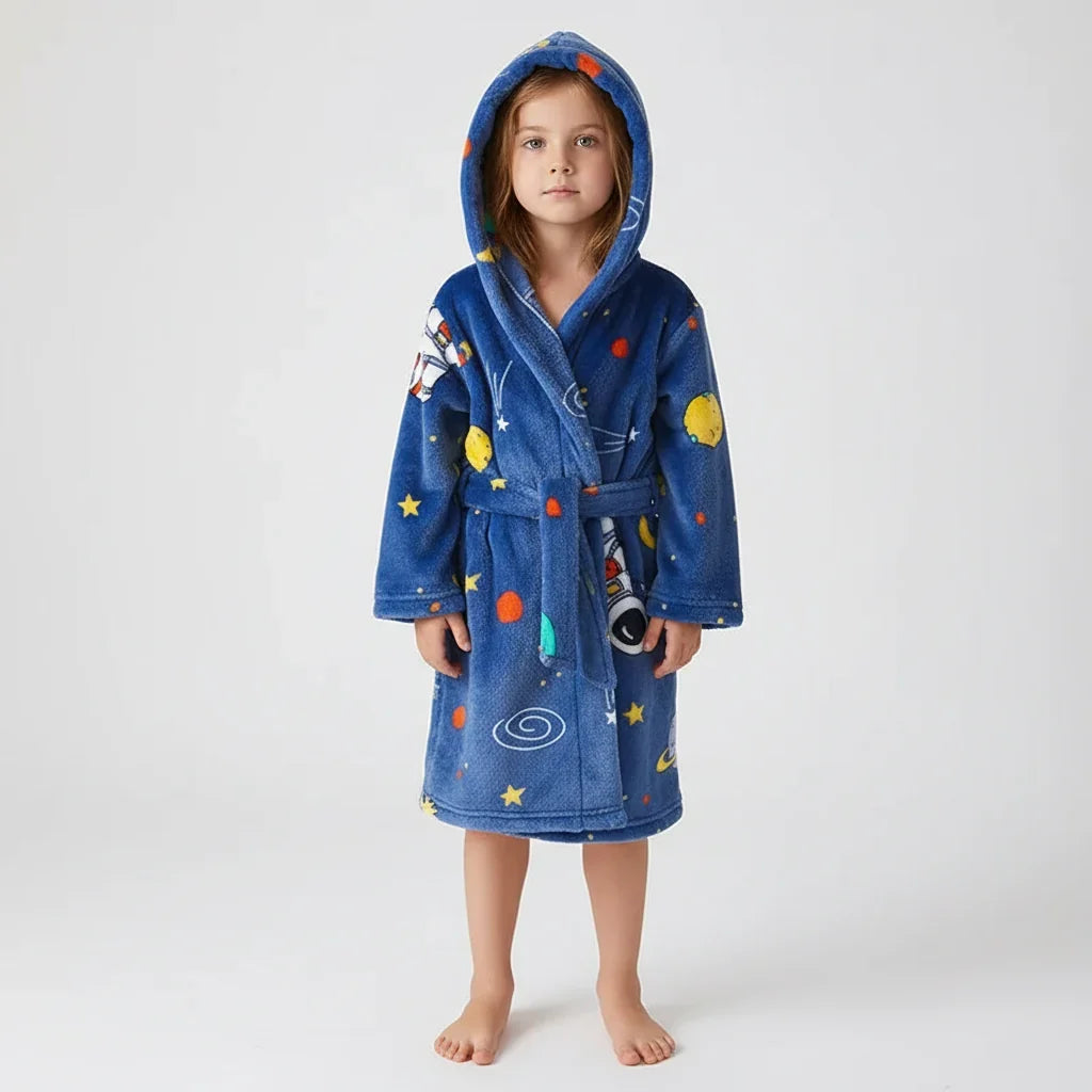 Fluffy children's morning gown - CozyWrap 2