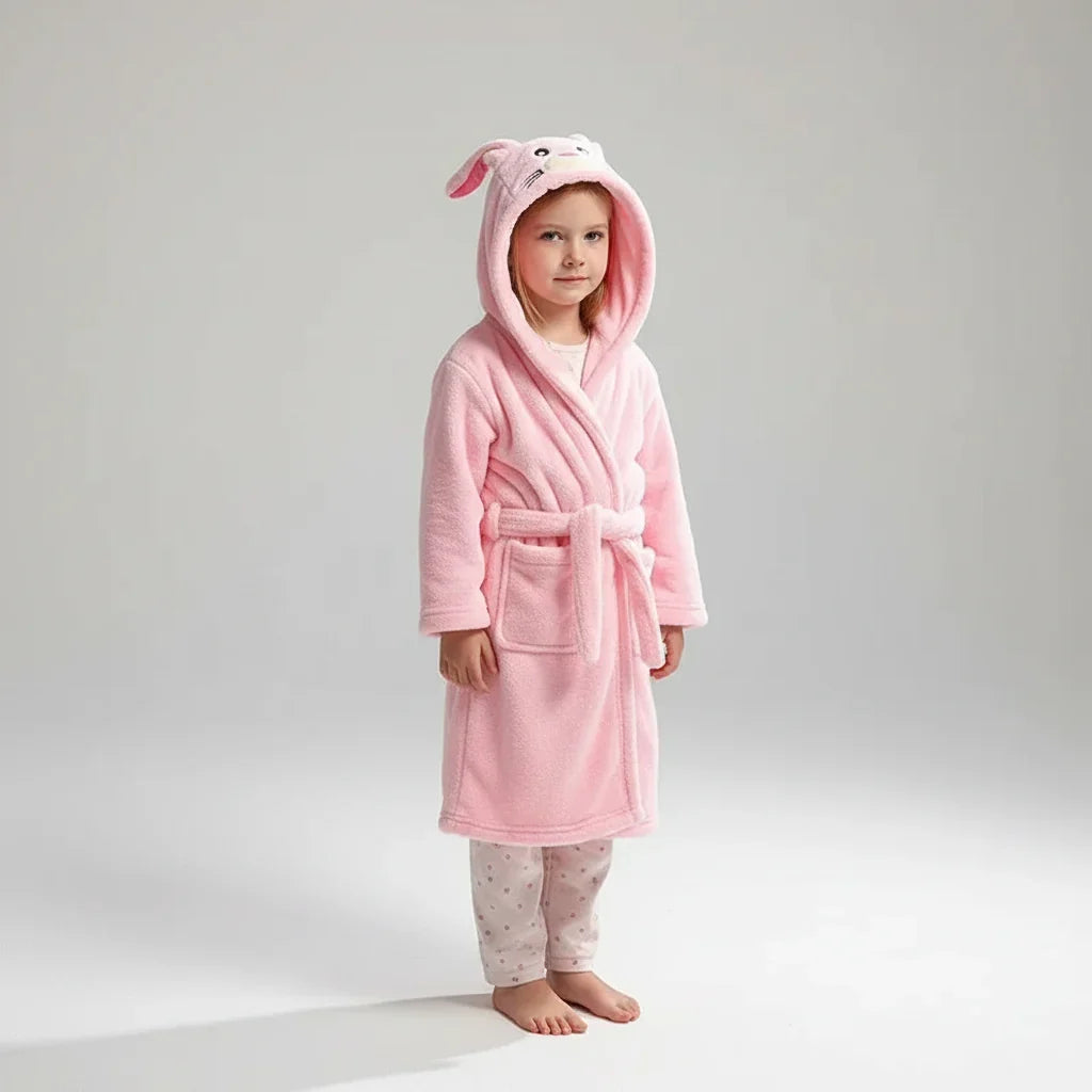 Fluffy children's morning gown - CozyWrap 7