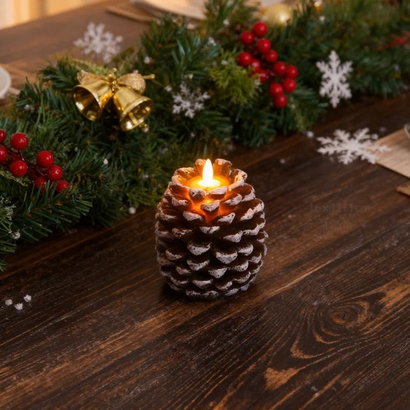ForestHearth™ Flameless Pinecone Candles 3