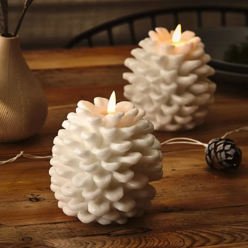 ForestHearth™ Flameless Pinecone Candles 4