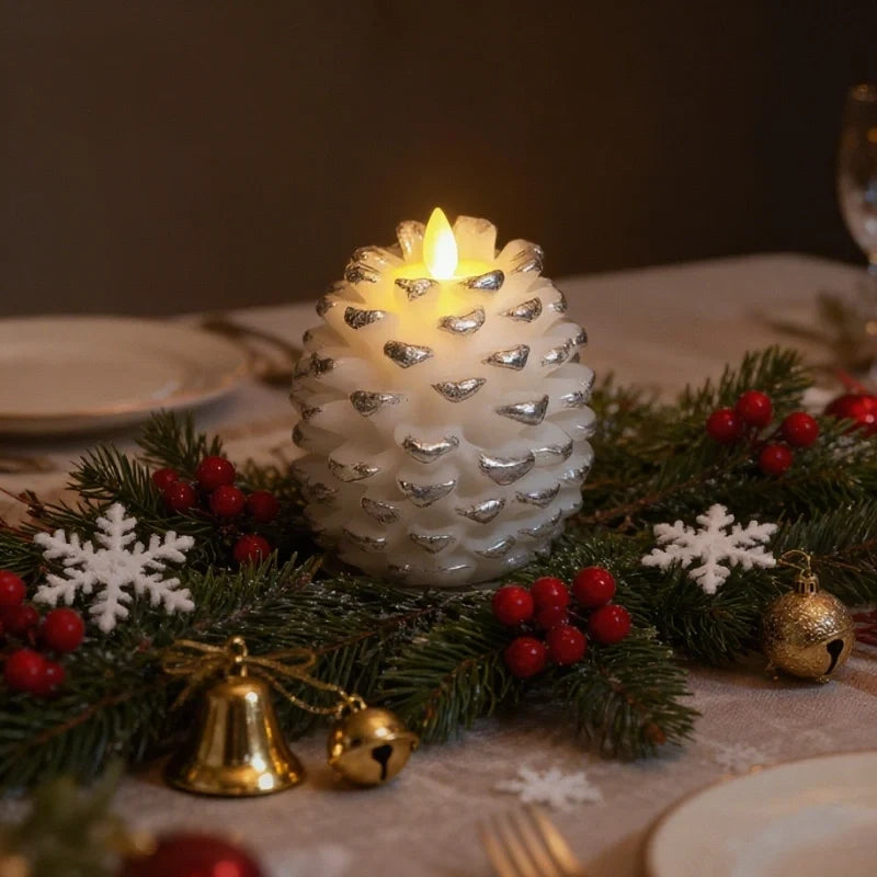 ForestHearth™ Flameless Pinecone Candles 5
