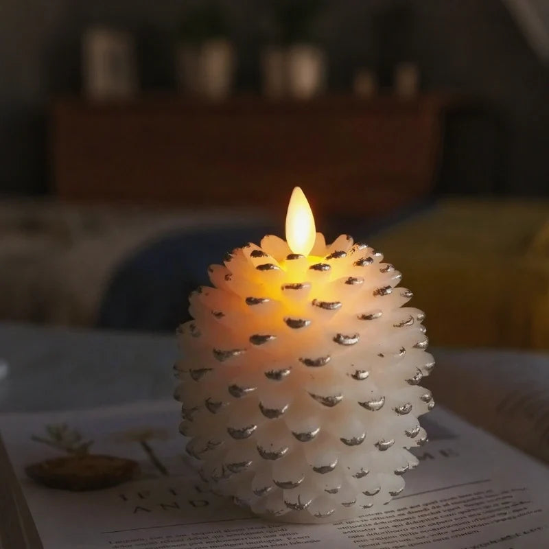 ForestHearth™ Flameless Pinecone Candles 7