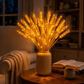 Lighted Wheat Stalk Display – Warm LED Glow for Autumn and Year-Round Decor