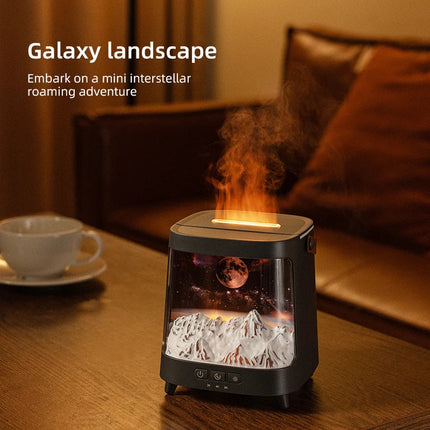 Aroma Diffuser – Gentle Flame Effect, Remote Control & Quiet Operation for Home Ambience