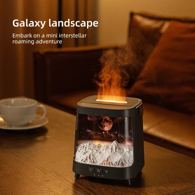 Aroma Diffuser – Gentle Flame Effect, Remote Control & Quiet Operation for Home Ambience
