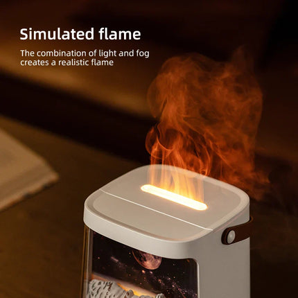 Aroma Diffuser – Gentle Flame Effect, Remote Control & Quiet Operation for Home Ambience