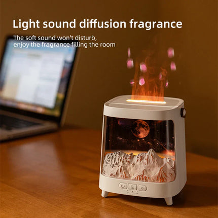 Aroma Diffuser – Gentle Flame Effect, Remote Control & Quiet Operation for Home Ambience