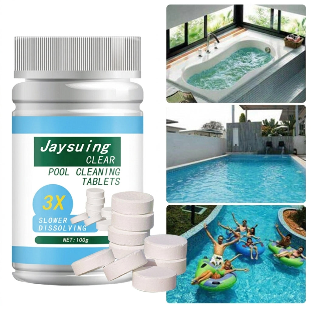 Pool Cleaning Tablets – Slow Dissolving Water Care for Spas and Hot Tubs