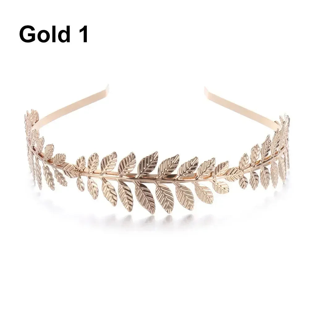 Gouden Haarband Dames met Bladvorm voor Bruiloft en Feestelijke Gelegenheden 38