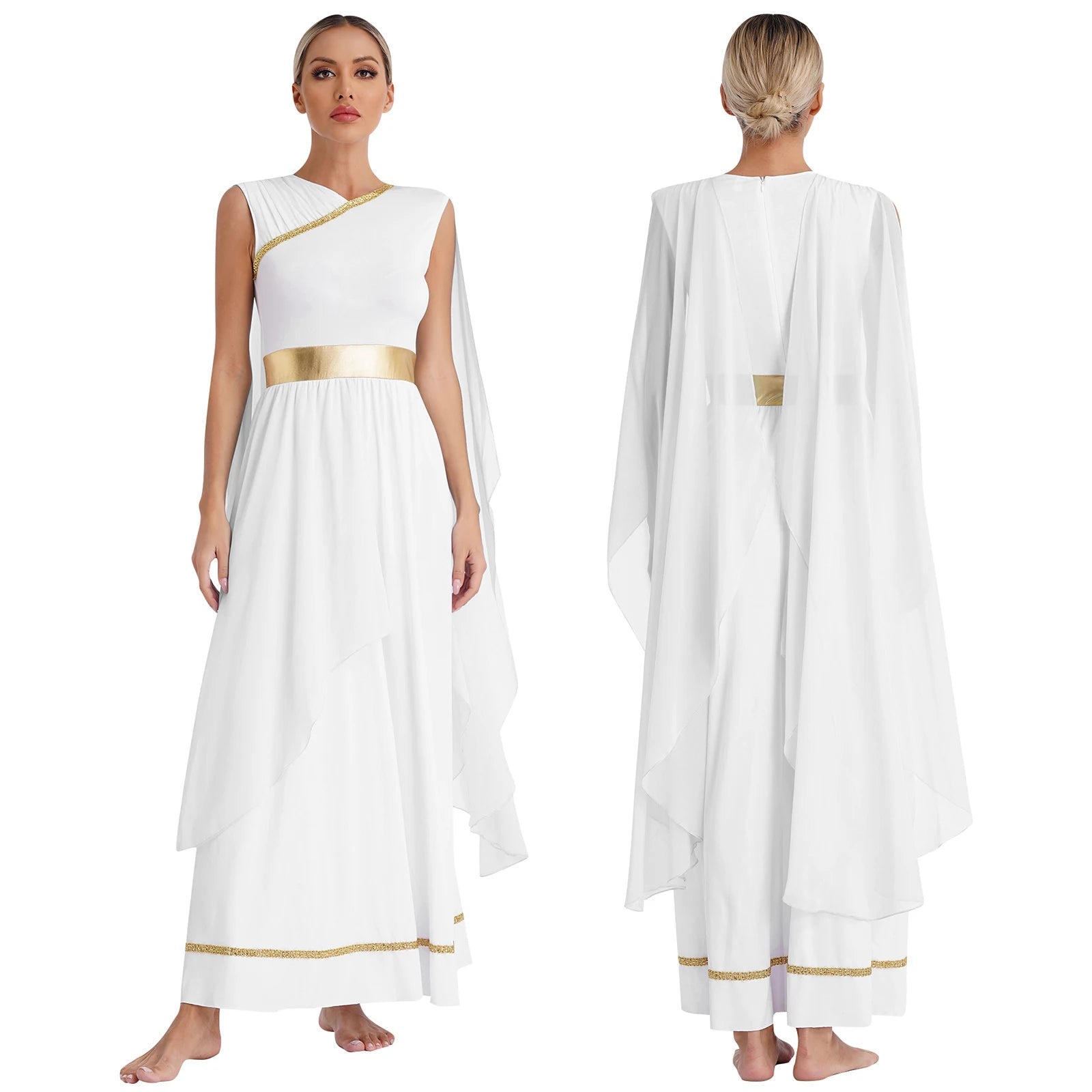 Griechisches Göttinnenkleid für Damen – Circe-Kleid, Karnevalskostüm 16